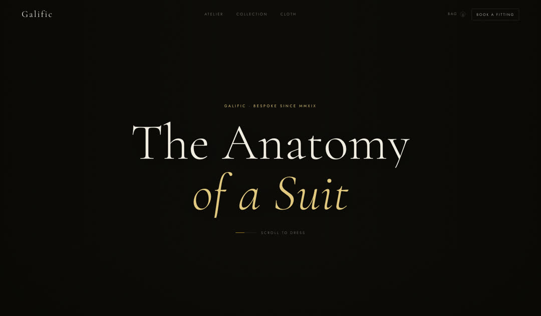 Tailoring site, The Anatomy of a Suit